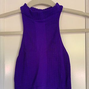 Free People Bright Purple Crop Top